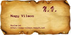 Nagy Vilmos névjegykártya